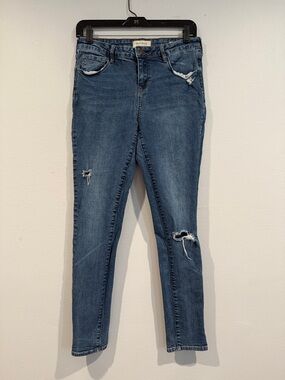 PacSun Blue Distressed Skinny Jeans